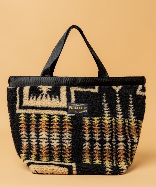 PENDLETON（ペンドルトン）の「∴【 PENDLETON / ペンドルトン 】 ボア素材 ミニトートバッグ BOA TOTE（トートバッグ・レディース・ブラック/オフホワイト/ブラウン・FREE）」の15枚目の写真