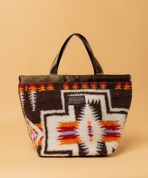 PENDLETON（ペンドルトン）の「∴【 PENDLETON / ペンドルトン 】 ボア素材 ミニトートバッグ BOA TOTE（トートバッグ・レディース・ブラック/オフホワイト/ブラウン・FREE）」の12枚目の写真