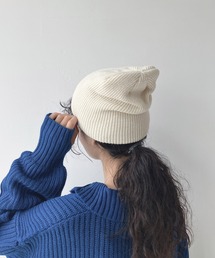 AS KNOW AS plus | カラーリブニットビーニー(ニットキャップ/ビーニー)