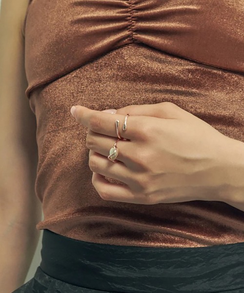 GOLDY（ゴールディ）の「【GOLDY】ラインパールセットリング / 5230804※（リング・レディース・ピンク/シルバー/ゴールド・FREE）」の6枚目の写真