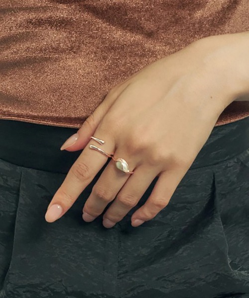 GOLDY（ゴールディ）の「【GOLDY】ラインパールセットリング / 5230804※（リング・レディース・ピンク/シルバー/ゴールド・FREE）」の7枚目の写真
