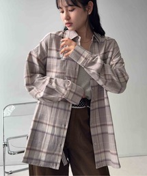 AS KNOW AS plus | ☆ダブルポケット ビッグチェックシャツ 【【UNISEX ITEM】(シャツ/ブラウス)