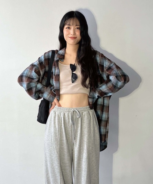 AS KNOW AS plus（アズノゥアズプラス）の「☆ダブルポケット ビッグチェックシャツ 【UNISEX ITEM】（シャツ/ブラウス・レディース・アイボリー系/ベージュ系/ブラック系/ブラック系その他/ブラウン系2/アイボリー系2/ブラック系2/ブラウン系3/サックスブルー系3/ブラック系3/ブルー系4/ホワイト系その他4/ホワイト系4/ブルー系その他4/パープル系・FREE）」の21枚目の写真