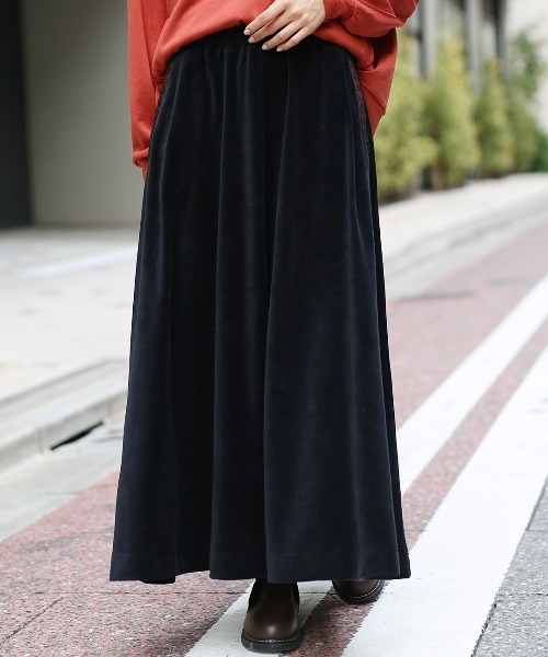 チチカカ(チチカカ)の「ウォッシャブルチロリベロアスカート【大きいサイズ】(スカート・レディース・カーキ/ベージュ/ネイビー・3L)」の3枚目の写真