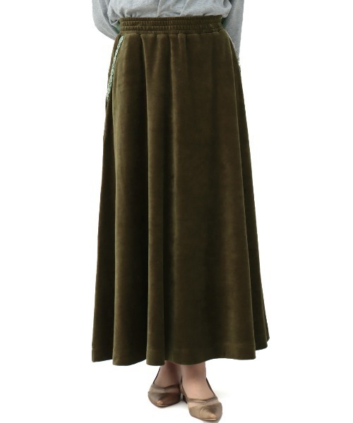 チチカカ(チチカカ)の「ウォッシャブルチロリベロアスカート【大きいサイズ】(スカート・レディース・カーキ/ベージュ/ネイビー・3L)」の9枚目の写真