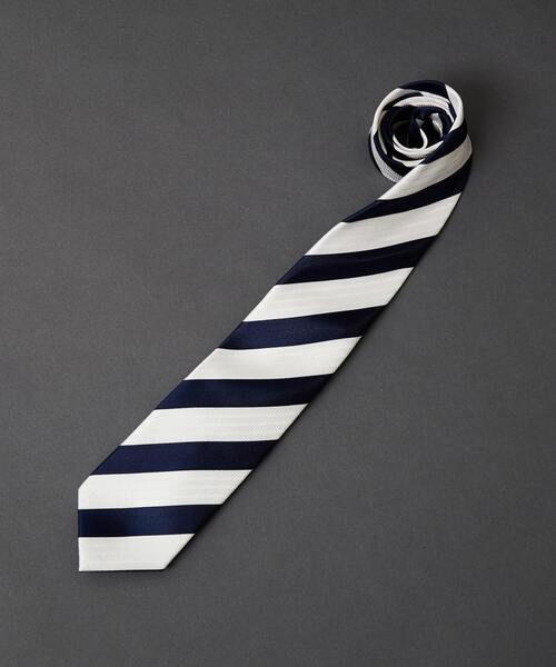 MEN'S MELROSE（メンズメルローズ）の「ネイビーストライプネクタイ（ネクタイ・メンズ・ブルー系その他5/ブルー系その他4/ブルー系その他3/ブルー系その他/ブルー系その他2・9）」の3枚目の写真
