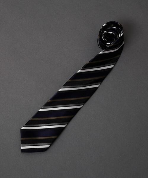 MEN'S MELROSE（メンズメルローズ）の「ネイビーストライプネクタイ（ネクタイ・メンズ・ブルー系その他5/ブルー系その他4/ブルー系その他3/ブルー系その他/ブルー系その他2・9）」の4枚目の写真