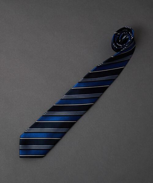 MEN'S MELROSE（メンズメルローズ）の「ネイビーストライプネクタイ（ネクタイ・メンズ・ブルー系その他5/ブルー系その他4/ブルー系その他3/ブルー系その他/ブルー系その他2・9）」の5枚目の写真