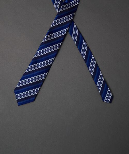 MEN'S MELROSE（メンズメルローズ）の「ネイビーストライプネクタイ（ネクタイ・メンズ・ブルー系その他5/ブルー系その他4/ブルー系その他3/ブルー系その他/ブルー系その他2・9）」の6枚目の写真