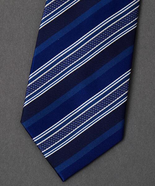 MEN'S MELROSE（メンズメルローズ）の「ネイビーストライプネクタイ（ネクタイ・メンズ・ブルー系その他5/ブルー系その他4/ブルー系その他3/ブルー系その他/ブルー系その他2・9）」の9枚目の写真
