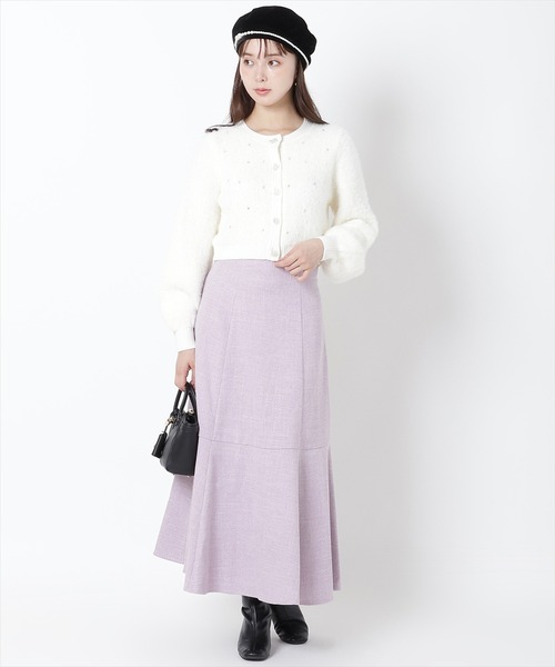 WILLSELECTION(ウィルセレクション)の「ソフトマーメイドスカート(スカート・レディース・ブラック/ラベンダー/ピンク・MEDIUM)」の3枚目の写真