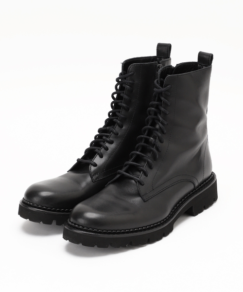 Noble（ノーブル）の「【FABIO RUSCONI】 レースUPショートブーツ（ブーツ・レディース・ブラック・38/37/36）」の2枚目の写真