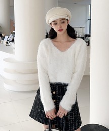 【Jasmine】2WAYシャギーニットプルオーバー (AW) (LV)