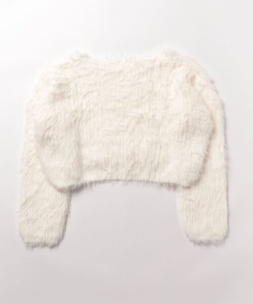 Jasmine Grandiflorum(ジャスミングランディフローラム)の「【Jasmine】2WAYシャギーニットプルオーバー (AW) (LV)(ニット/セーター・レディース・ブラック/グリーン/グレー/ホワイト/イエロー/パープル・FREE)」の8枚目の写真