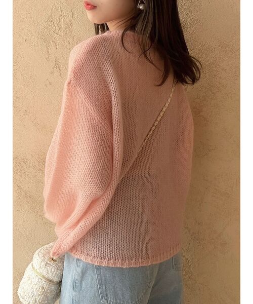 セール】【ZOZO限定ITEM】モヘヤ混レインボールーズニット（ニット