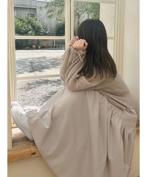 dazzlin（ダズリン）の「【ZOZO限定ITEM】モヘヤ混レインボールーズニット（ニット/セーター・レディース・アイボリー/グリーン/ピンク/グレー/ブルー/ベージュ/パープル・FREE）」の11枚目の写真