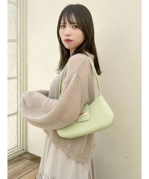 dazzlin（ダズリン）の「【ZOZO限定ITEM】モヘヤ混レインボールーズニット（ニット/セーター・レディース・アイボリー/グリーン/ピンク/グレー/ブルー/ベージュ/パープル・FREE）」の12枚目の写真