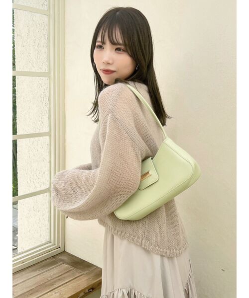 dazzlin（ダズリン）の「【ZOZO限定ITEM】モヘヤ混レインボールーズニット（ニット/セーター・レディース・アイボリー/グリーン/ピンク/グレー/ブルー/ベージュ/パープル・FREE）」の13枚目の写真