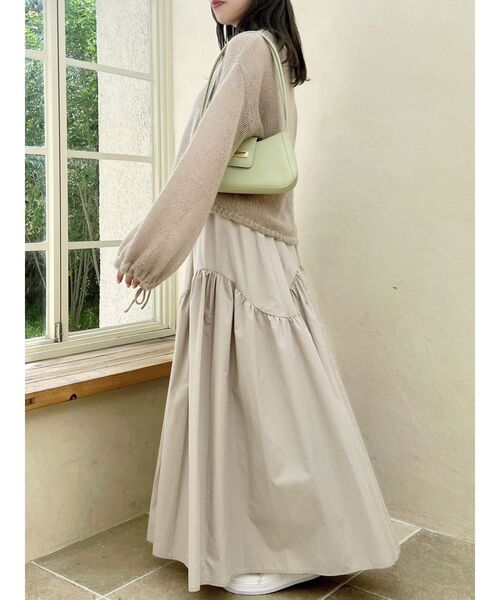 dazzlin（ダズリン）の「【ZOZO限定ITEM】モヘヤ混レインボールーズニット（ニット/セーター・レディース・アイボリー/グリーン/ピンク/グレー/ブルー/ベージュ/パープル・FREE）」の15枚目の写真