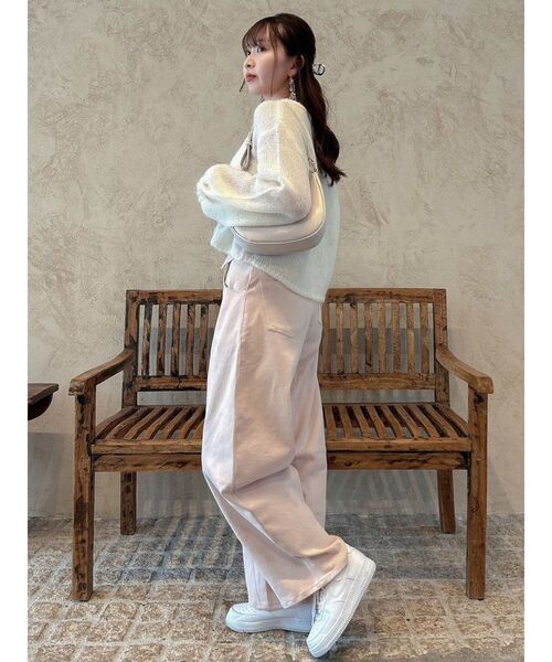 dazzlin（ダズリン）の「【ZOZO限定ITEM】モヘヤ混レインボールーズニット（ニット/セーター・レディース・アイボリー/グリーン/ピンク/グレー/ブルー/ベージュ/パープル・FREE）」の20枚目の写真