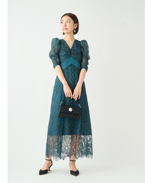 【美品】リリーブラウン グリッター　パンプス　結婚式　ストラップ ガール GIRL グリッター チャンキーヒール シアー パンプス 結婚