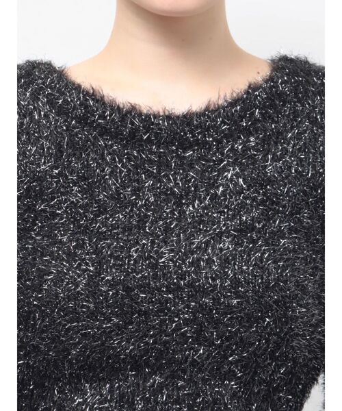 jouetie（ジュエティ）の「ラメショートニット（ニット/セーター・レディース・ブルー/ブラック/グレー・MEDIUM）」の7枚目の写真