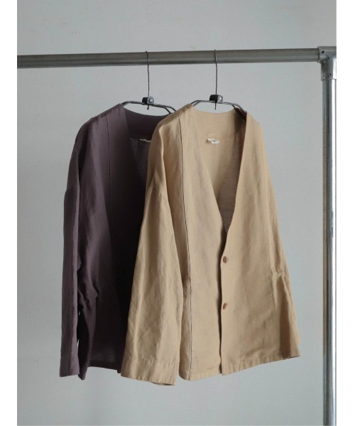 ほぼ新品 ノンブルアンペール 麻レーヨン ショートジャケット ポリレーヨン麻 ショートジャケット | NOMBRE IMPAIR