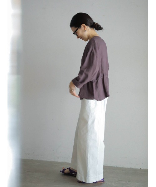 麻レーヨンキャンバス ショートジャケット | NOMBRE IMPAIR