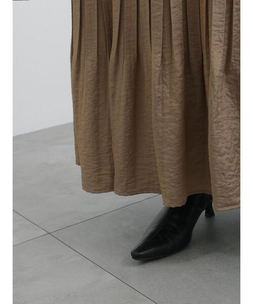 Te chichi(テチチ)の「光沢サテンロングプリーツスカート(スカート・レディース・ベージュ/グレー・F)」の13枚目の写真