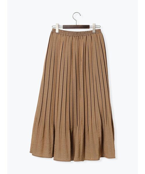 Te chichi(テチチ)の「光沢サテンロングプリーツスカート(スカート・レディース・ベージュ/グレー・F)」の16枚目の写真