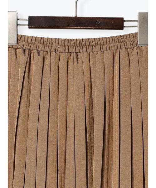 Te chichi(テチチ)の「光沢サテンロングプリーツスカート(スカート・レディース・ベージュ/グレー・F)」の17枚目の写真