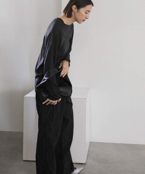 select MOCA（セレクトモカ）の「ナイロンカーゴパンツ（カーゴパンツ・レディース・ブラック/アイボリー/グレー・FREE）」の8枚目の写真