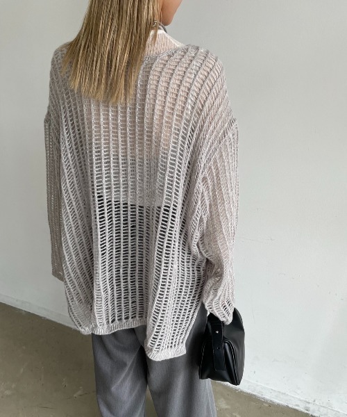 AIC.（エーアイシー）の「オーバーサイズメッシュニットトップス