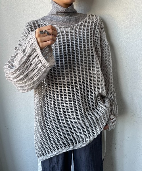 【新品未使用】Ameri メッシュオーバートップス オーバーサイズ・カラバリ豊富 メッシュトップス[品番