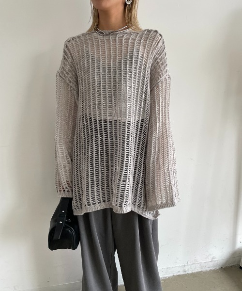 【新品未使用】Ameri メッシュオーバートップス Ameri（アメリ）の「TANK WITH OVER MESH TOP（Tシャツ