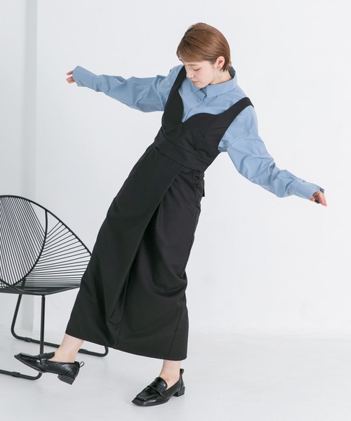 KBF（ケイビーエフ）の「ビスチェSETワンピース（ワンピース・レディース・ブラック/ライトカーキ/ベージュ・36/38）」の13枚目の写真