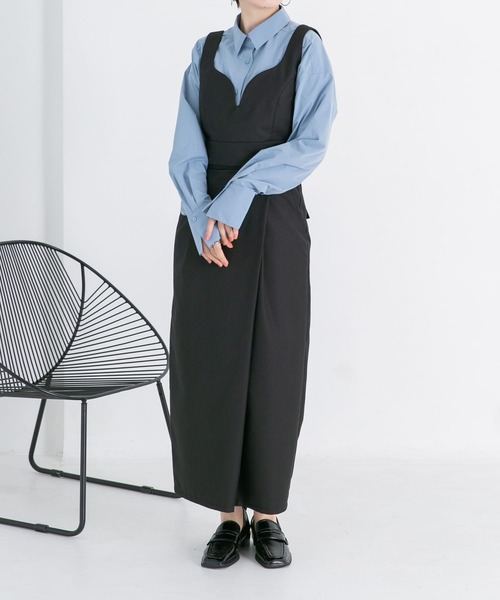 KBF（ケイビーエフ）の「ビスチェSETワンピース（ワンピース・レディース・ブラック/ライトカーキ/ベージュ・36/38）」の15枚目の写真