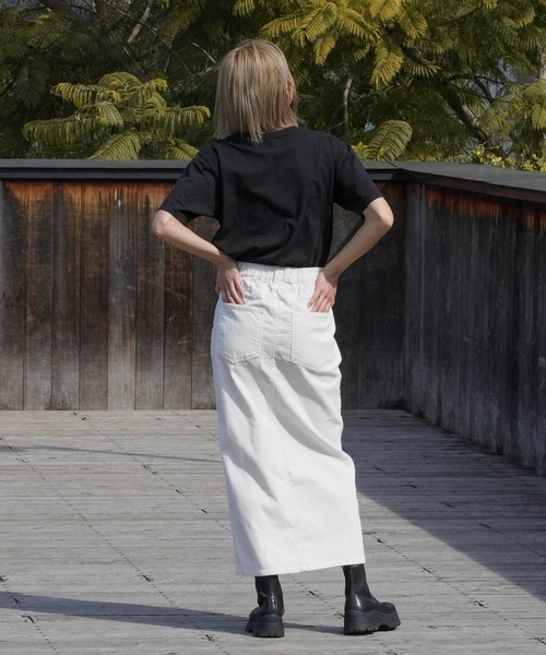 BILLABONG（ビラボン）の「【直営店限定】BILLABONG レディース CORDUROY LONG SKIRT ロングパンツ 【2024年春夏モデル】/ビラボンコーデュロイフロントスリットロングスカート（その他パンツ・レディース・ブルー系その他/アイボリー/オレンジ・MEDIUM/LARGE）」の7枚目の写真