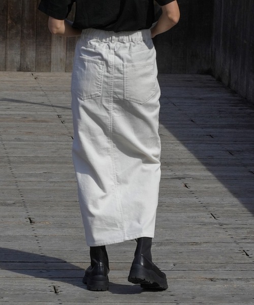 BILLABONG（ビラボン）の「【直営店限定】BILLABONG レディース CORDUROY LONG SKIRT ロングパンツ 【2024年春夏モデル】/ビラボンコーデュロイフロントスリットロングスカート（その他パンツ・レディース・ブルー系その他/アイボリー/オレンジ・MEDIUM/LARGE）」の10枚目の写真