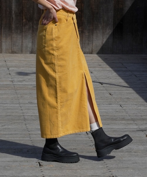 BILLABONG（ビラボン）の「【直営店限定】BILLABONG レディース CORDUROY LONG SKIRT ロングパンツ 【2024年春夏モデル】/ビラボンコーデュロイフロントスリットロングスカート（その他パンツ・レディース・ブルー系その他/アイボリー/オレンジ・MEDIUM/LARGE）」の22枚目の写真