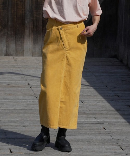BILLABONG（ビラボン）の「【直営店限定】BILLABONG レディース CORDUROY LONG SKIRT ロングパンツ 【2024年春夏モデル】/ビラボンコーデュロイフロントスリットロングスカート（その他パンツ・レディース・ブルー系その他/アイボリー/オレンジ・MEDIUM/LARGE）」の21枚目の写真