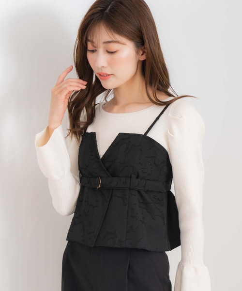 NOELA（ノエラ）の「コルセット付ストレートパンツ（その他パンツ・レディース・ブラック/ベージュ・S/M）」の6枚目の写真