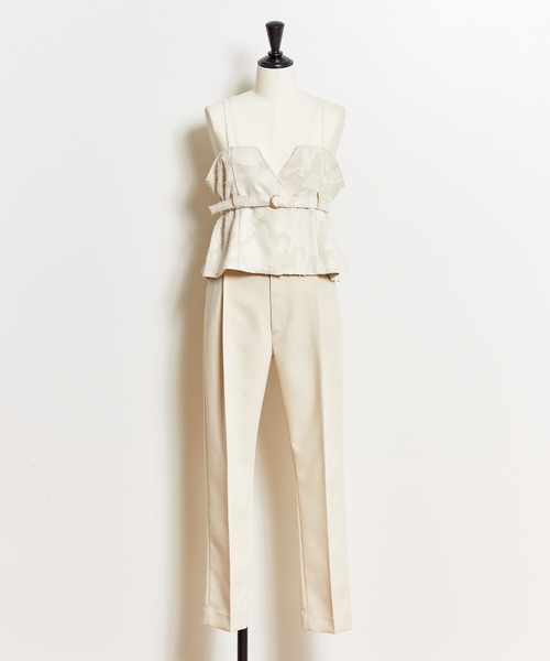 NOELA（ノエラ）の「コルセット付ストレートパンツ（その他パンツ・レディース・ブラック/ベージュ・S/M）」の9枚目の写真