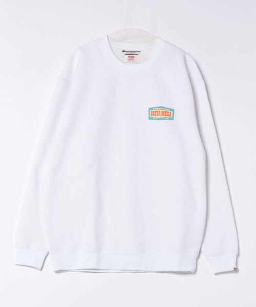 【セール】CREW/ROIAL(ロイアル)リラックスサイジングアメリカングラフィックバックプリント長袖スウェットトレーナー（スウェット）｜roial（ロイアル）