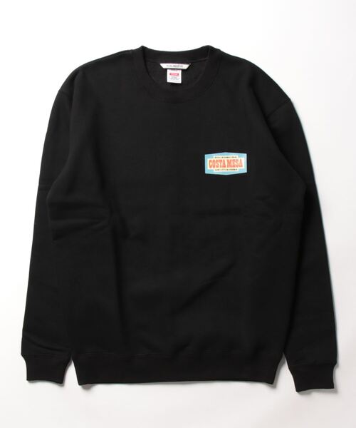 【セール】CREW/ROIAL(ロイアル)リラックスサイジングアメリカングラフィックバックプリント長袖スウェットトレーナー（スウェット）｜roial（ロイアル）