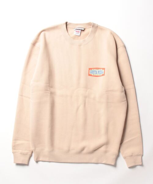 【セール】CREW/ROIAL(ロイアル)リラックスサイジングアメリカングラフィックバックプリント長袖スウェットトレーナー（スウェット）｜roial（ロイアル）