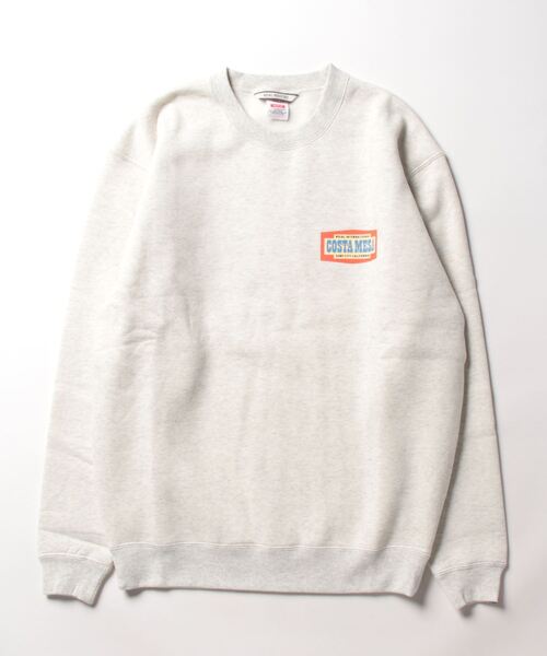 【セール】CREW/ROIAL(ロイアル)リラックスサイジングアメリカングラフィックバックプリント長袖スウェットトレーナー（スウェット）｜roial（ロイアル）