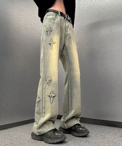 Theater code(シアターコード)の「▲cross loose denim pants / クロス ルーズ デニムパンツ(デニムパンツ・メンズ・グレー/ブルー・2/3)」の14枚目の写真
