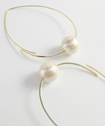 「anq.」コットンパール ピアス