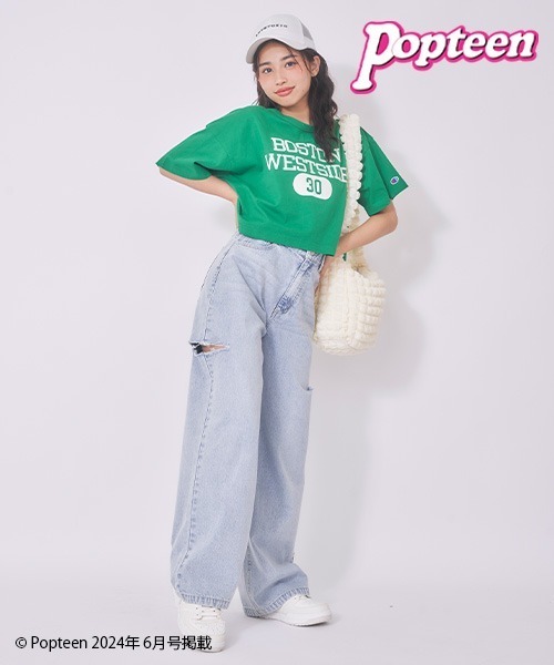 LOVETOXIC(ラブトキシック)の「コートスニーカー(スニーカー・キッズ・ホワイト/グレイッシュブルー・S/M/L)」の12枚目の写真